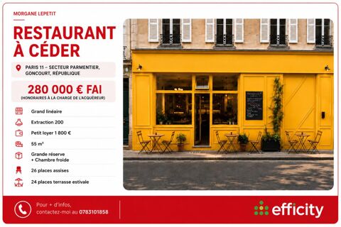 Commerces/Negoce 280000 75011 Paris
