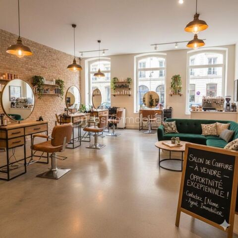 Salon de coiffure de 100 m&sup2; r&eacute;put&eacute; au c�ur du centre-ville 105000 92260 Fontenay aux roses