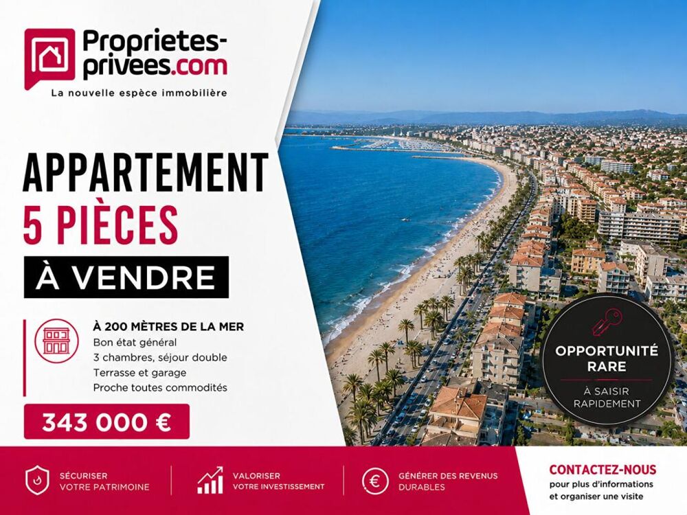 Vente Appartement Appartement  5 pièce(s) , proche toutes commodités Frejus