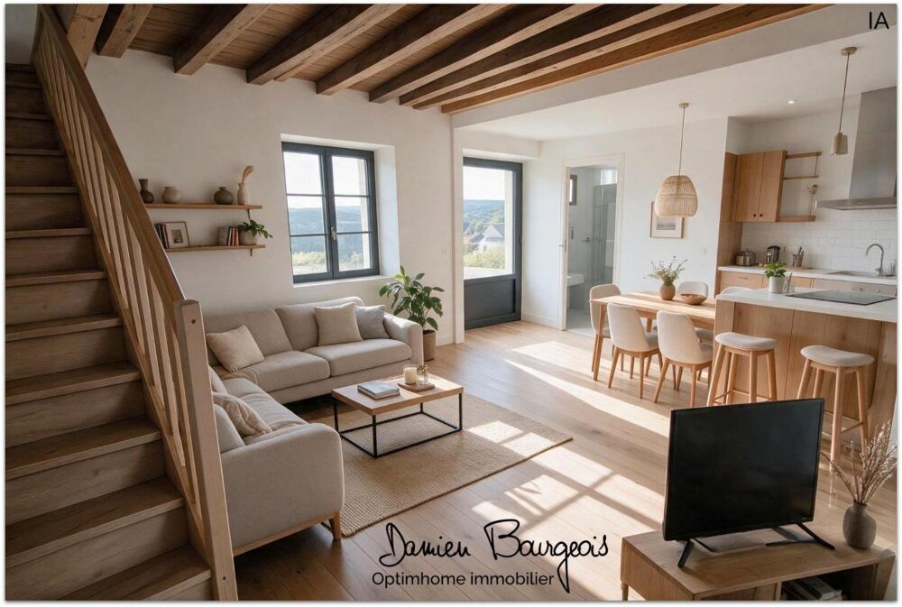Maison mitoyenne brute avec fort potentiel d'environ 84 m² (110 m2 sol)