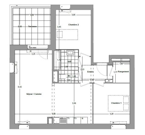  Appartement � louer 3 pi�ces 69 m�