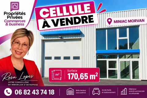   MINIAC MORVAN - LOCAL PROFESSIONNEL 170,65 M2 / PROCHE SAINT MALO / PORTE SECTIONNELLE 4,50M HAUTEUR 