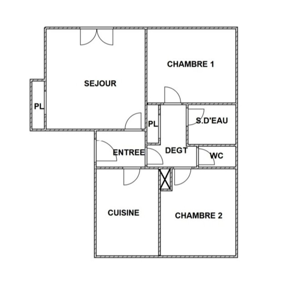 Appartement à louer 3 pièces RENNES (35) rue montaigne