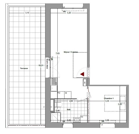  Appartement � louer 2 pi�ces 41 m�