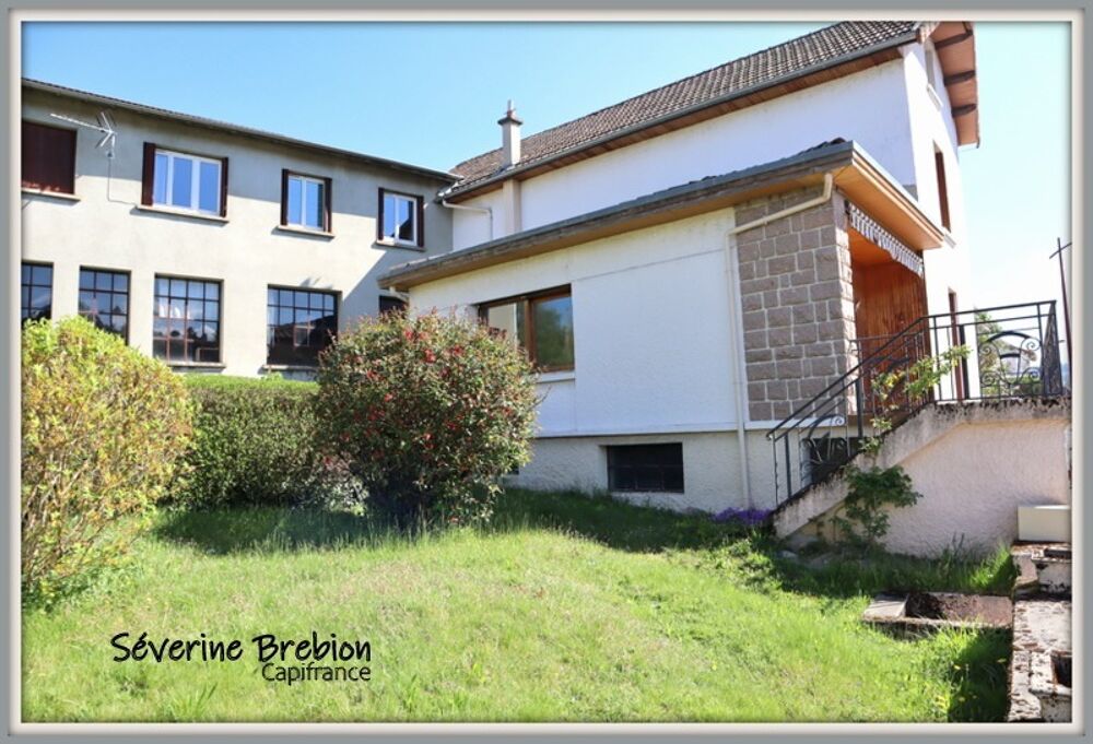 Ensemble immobilier avec une maison, 2 appartements loués, 2 garages, 3 ateliers à Chabreloche