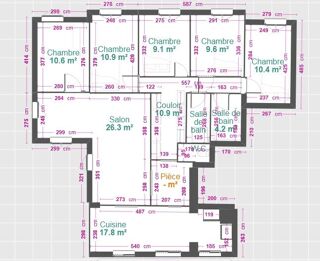  Appartement � louer 1 pi�ce 9 m�