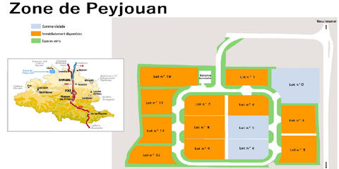 Parcelles de terrains industriels à vendre - Lézat / Ariège / Pyrénées 23010 09210 Lezat sur leze