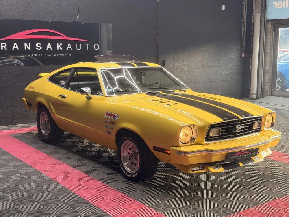 Mustang II COBRA 2 FASTBACK V8 5.0L BOITE AUTOMATIQUE UNIQUE Ford 1975 occasion 73000 Chambery