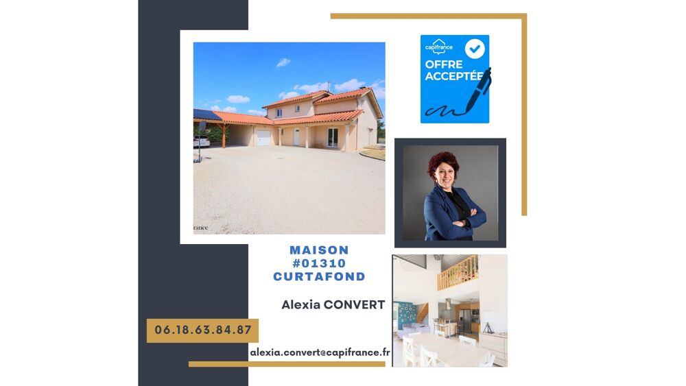 Vente Maison Maison familiale 5 pièces 135m² + terrain 1200m² CURTAFOND Curtafond