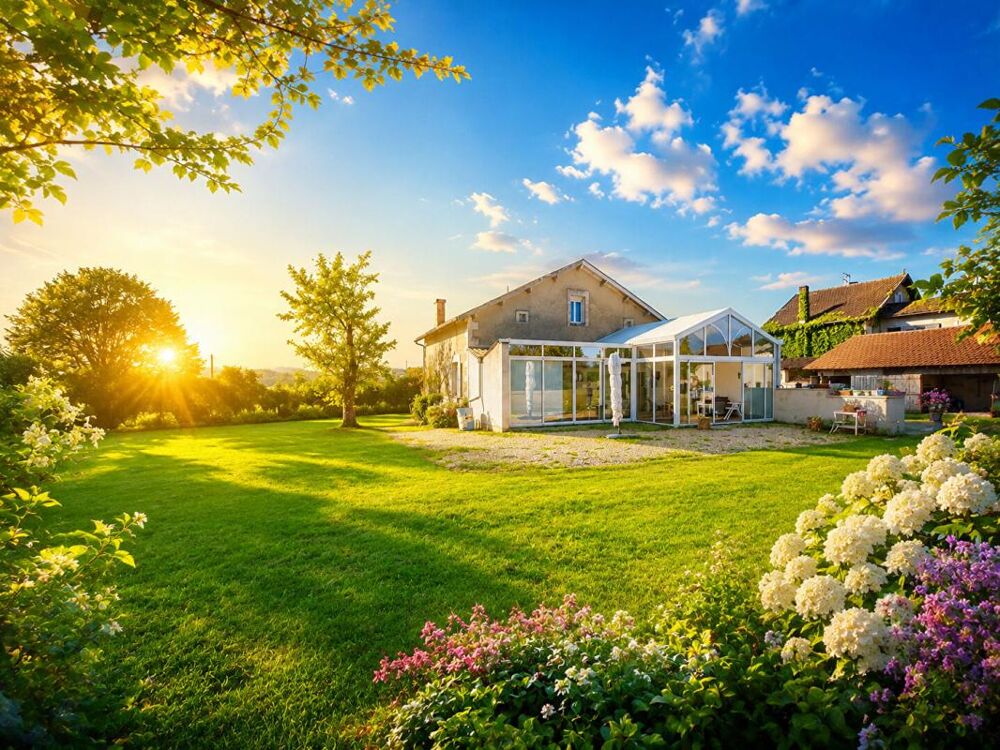 AUTHENTIQUE CHARENTAISE RENOVEE 3ch, veranda, 5000m2 de terrain, 2 garages