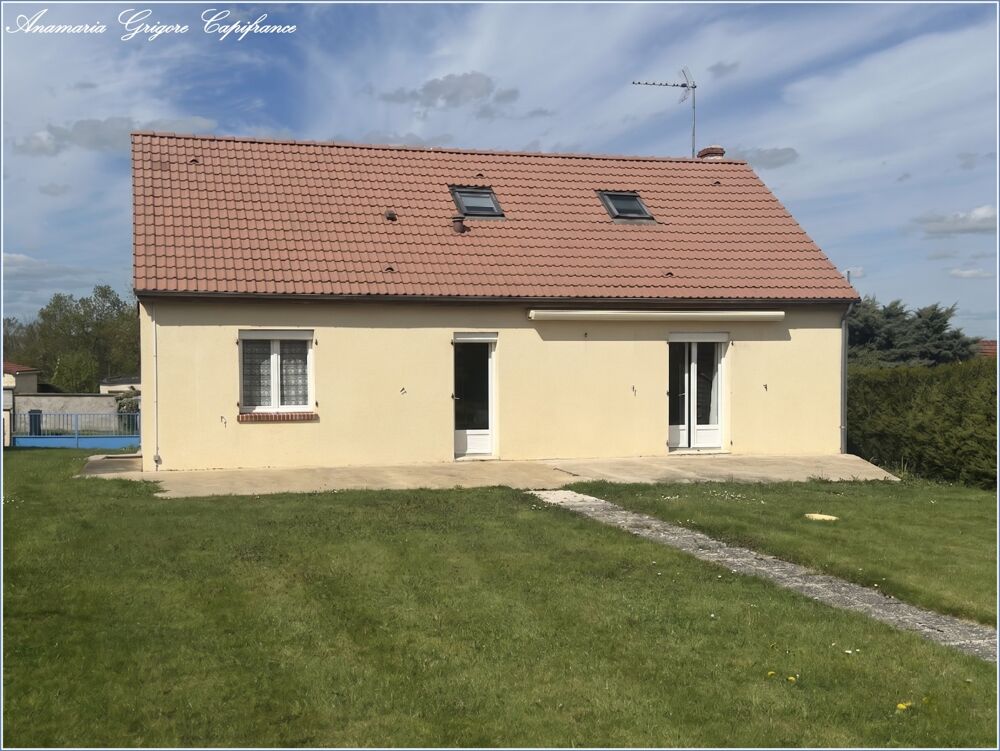 CHUISNES ( 28190) - Maison familiale 102m², 3 chambres (possibilité d'une quatrième) terrain 1141 m², sous-sol total