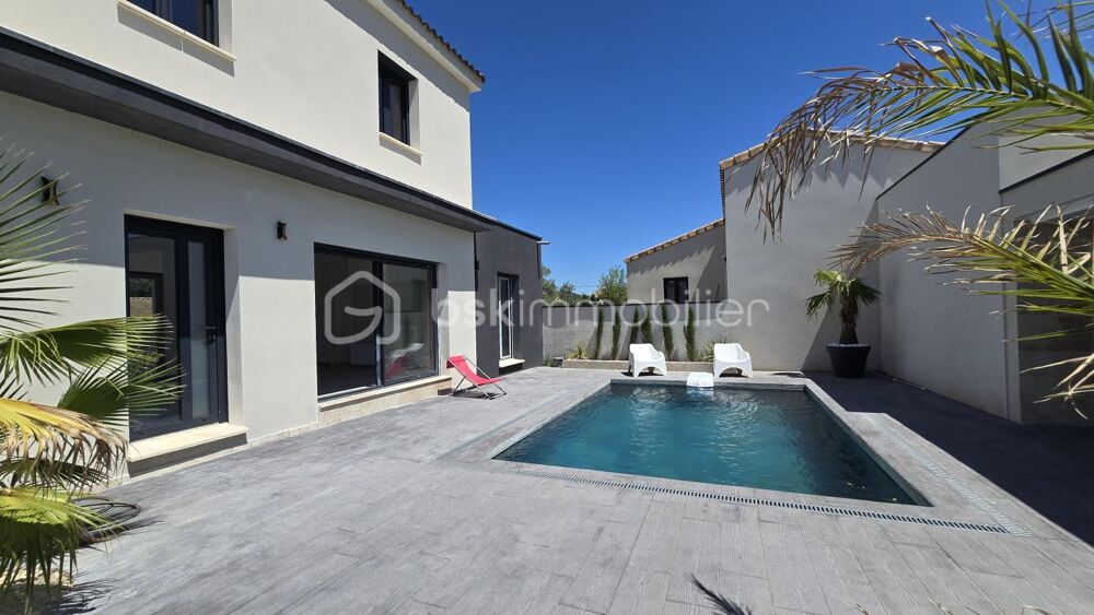 Vente Maison Maison contemporaine avec suite parentale en RDC, piscine Bali, pool-house et dépendance Bagnols sur ceze