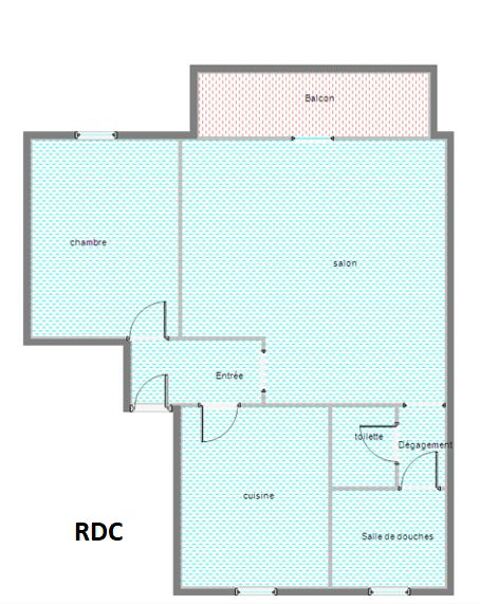  Appartement � louer 2 pi�ces 45 m�