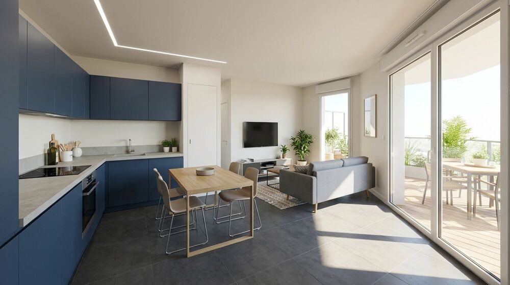 APPARTEMENT 2 PIECES QUAI GALLIENI AVEC BALCON ORIENTE PLEIN SUD