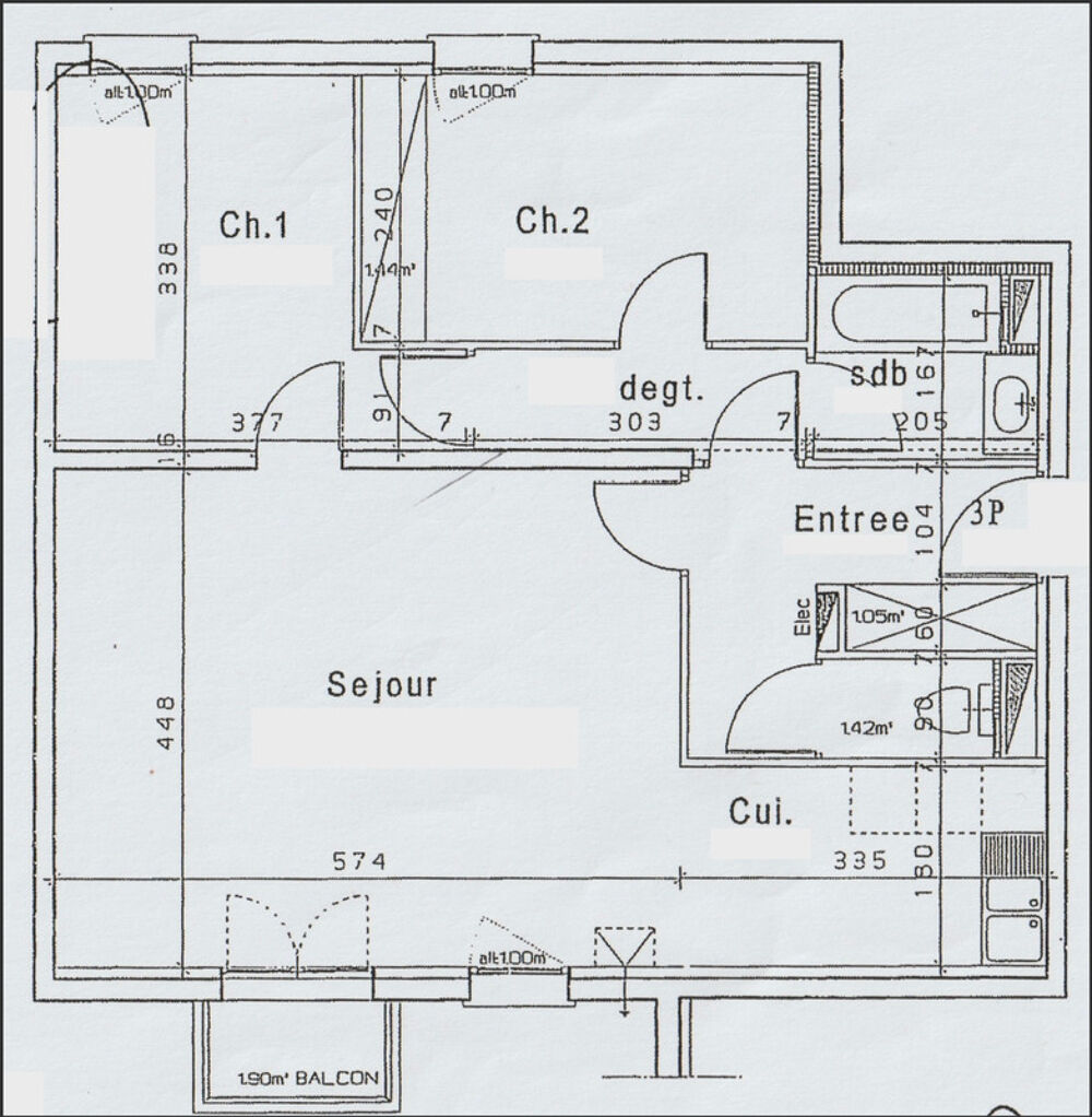 Vente Appartement APPARTEMENT 3 PIÈCES 65,56M2 AVEC BALCON ET GARAGE CENTRE MERVILLE FRANCEVILLE PLAGE 280 000€ Merville franceville plage