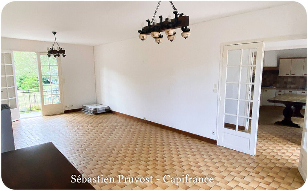 Maison à vendre 4 pièces SAINT PARDOUX LA RIVIERE (24), maison P3, terrain 2158m2, accès petit cours d'eau, 2 chambres