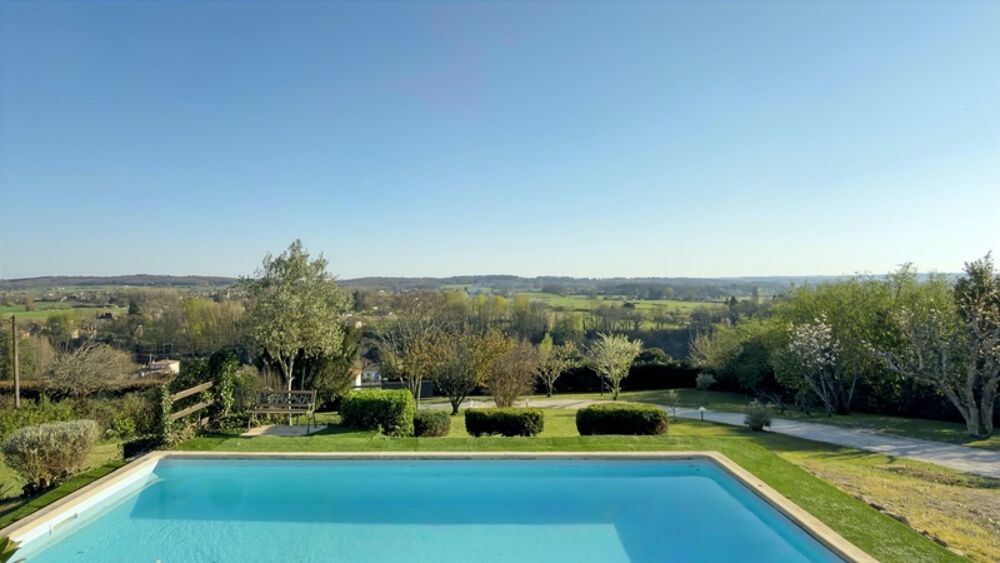 A vendre-Villa avec piscine 4 chambres dont 2 suites vue panoramique sans vis à vis MOULEYDIER (24)