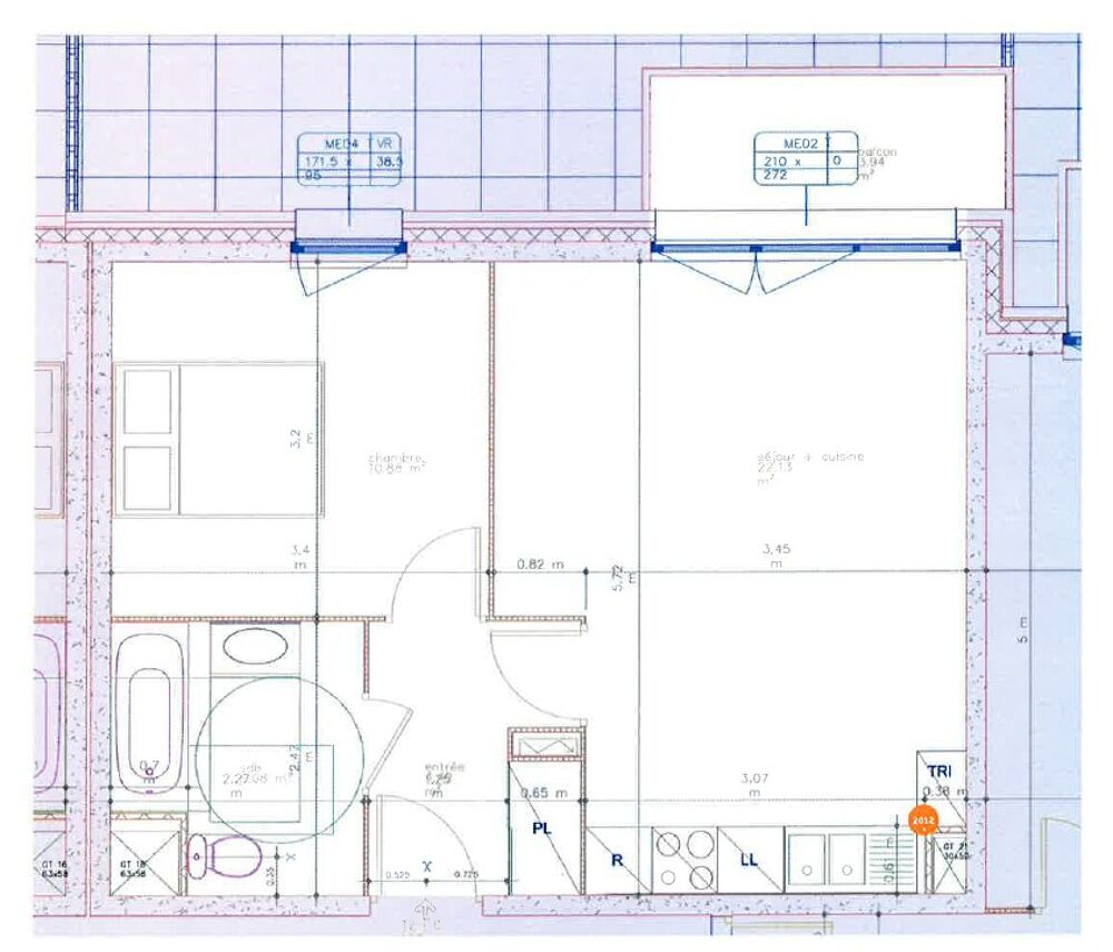 Location Appartement T2 avec balcon et parking à Valenciennes Valenciennes
