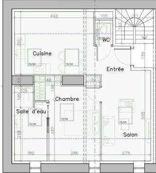  Appartement � vendre 2 pi�ces 39 m�