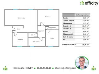  Appartement � vendre 4 pi�ces 71 m�
