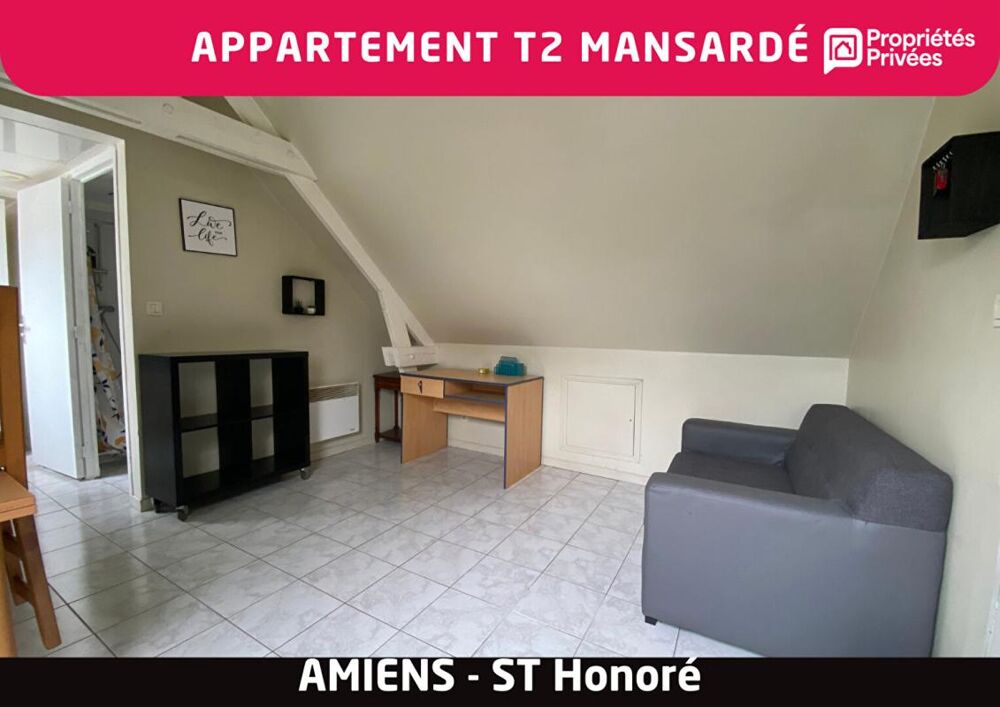 Appartement T2 mansardé - Amiens Quartier St Honoré-Jeanne d'Arc - Vente Interactive