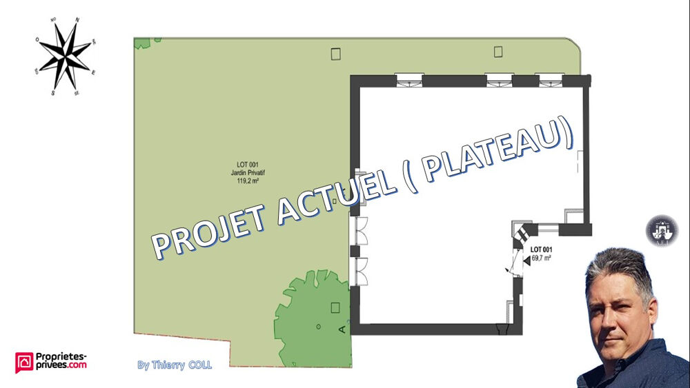 Vente Appartement LYON 3 T3 bis rez-de-jardin de 69.70 M² avec grand jardin privatif de 119M² Lyon 3
