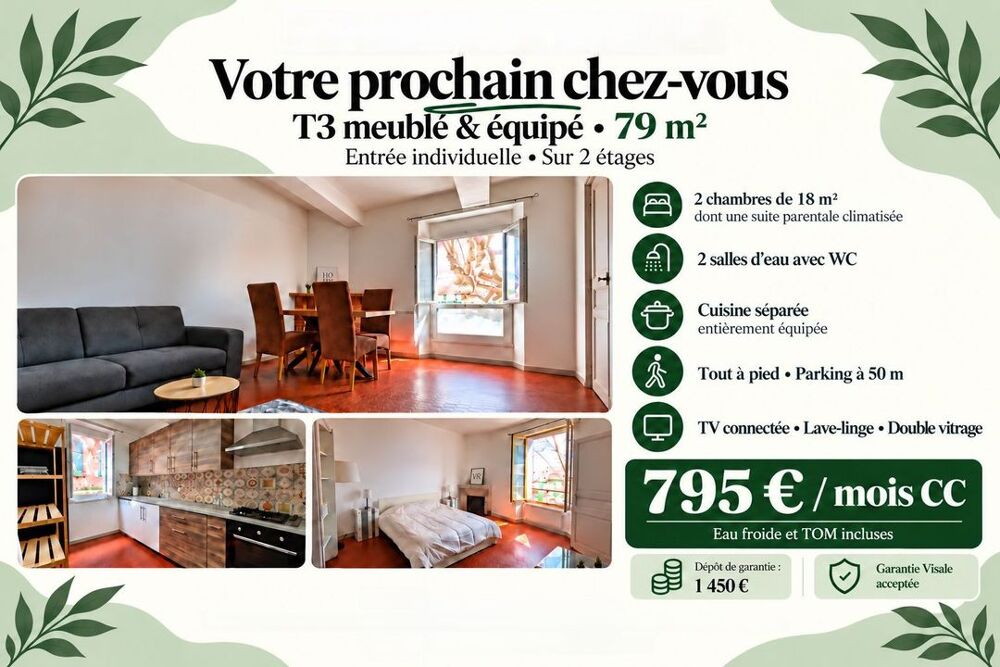 Location Appartement Appartement de 79m2 à louer sur Brignoles Brignoles