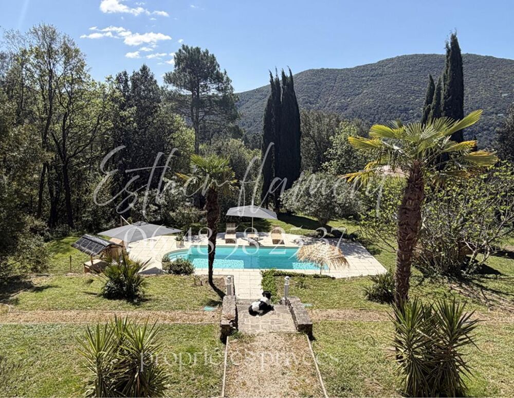 Propriété d'exception style Riviera 235 m², vue panoramique Cévennes, piscine chauffée, terrain 1 ha ? Saint-Ambroix / Alès