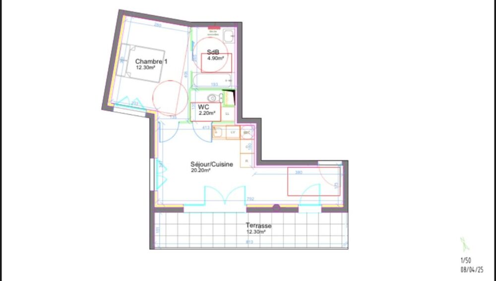 Appartement T2 gare à pied