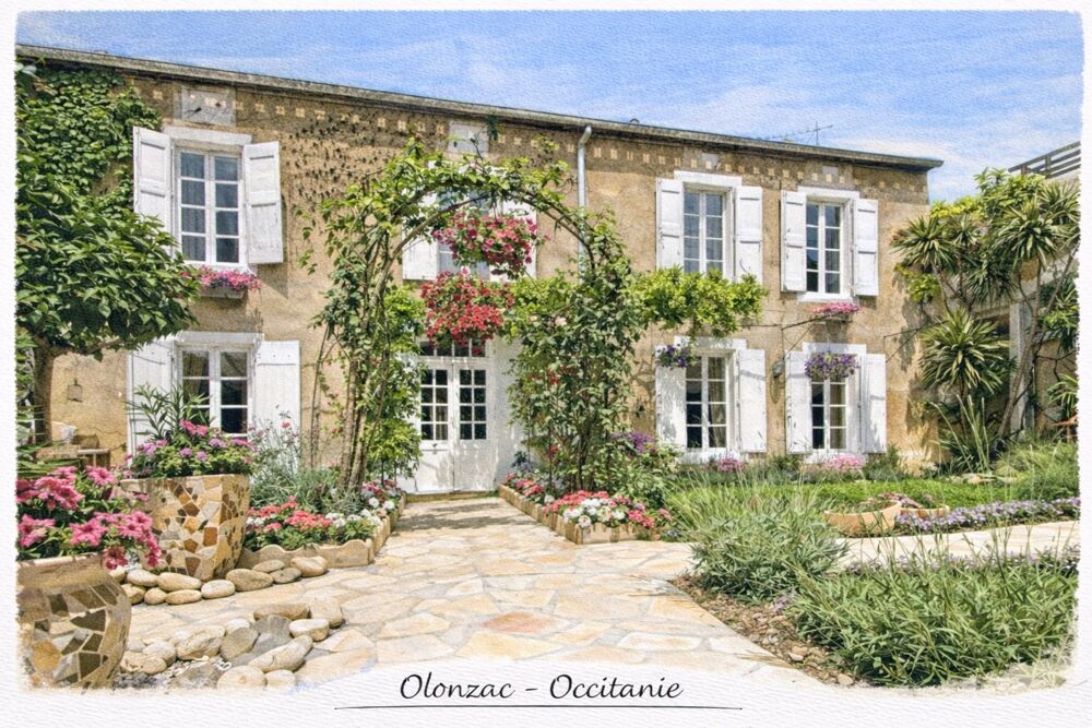 Vente Propriété/Château Olonzac – Propriété de charme 408 m² avec piscine, jardin et deux logements indépendants – activité saisonnière rentable Olonzac
