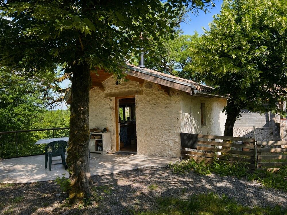 Saint BEAUZEIL (82) Propriété 4 ha  Maison pierre + gîte + grange  Projet éco-lieu ou familial