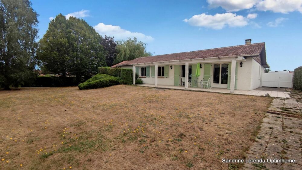 BARENTIN  Maison familiale de plain-pied, 5 chambres, toiture récente et jardin paysager
