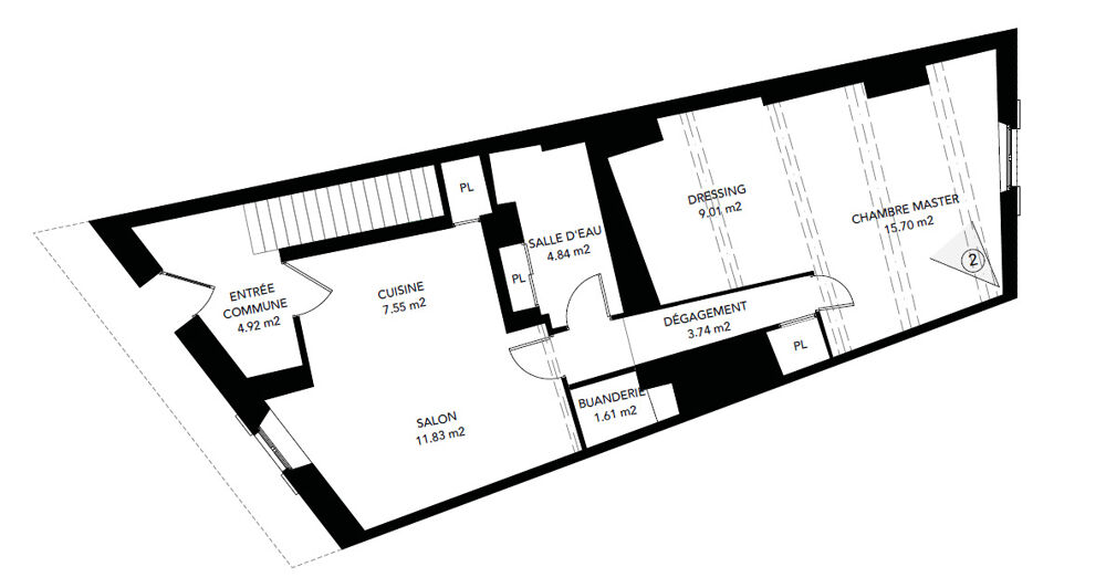 Charmant T2 bis de 62m² à Rognes 13840