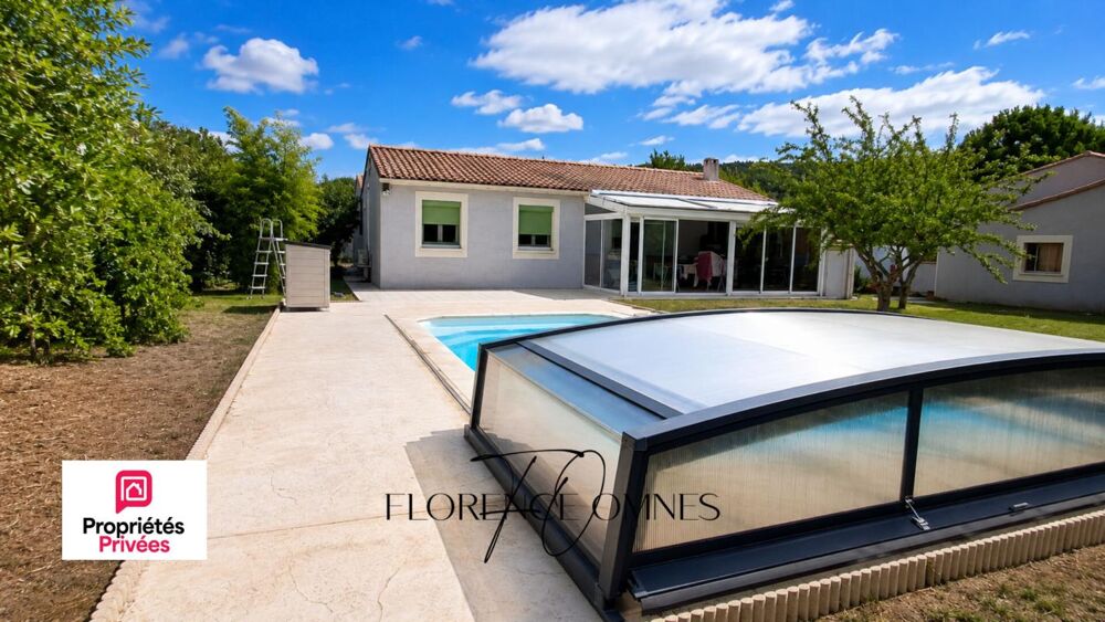 Vente Villa PALAJA  Maison familiale Plain-Pied 128 m² - 4 chambres + bureau - Piscine - 2 garages - DPE A/A Palaja