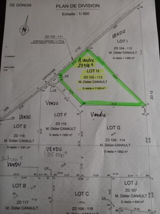  Terrain � vendre 1148 m�