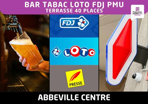 80100 ABBEVILLE - BAR TABAC LOTO FDJ PMU avec terrasse 40 places et logement 272000 80100 Abbeville