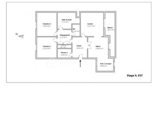  Appartement  vendre 3 pices 80 m