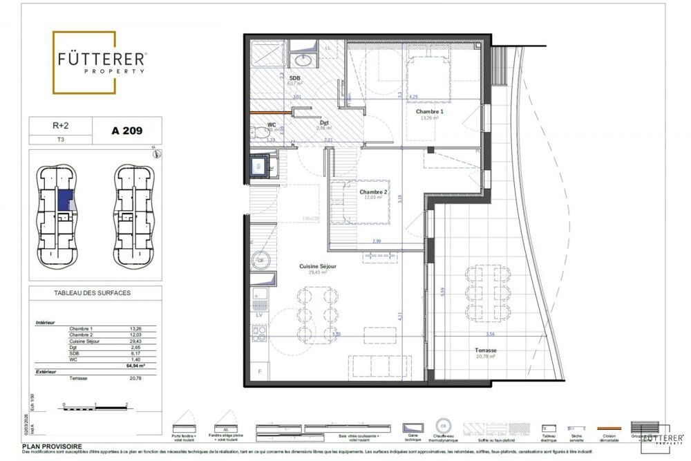 Vente Appartement APPARTEMENT T3 TERRASSE - PARKING x2 Narbonne