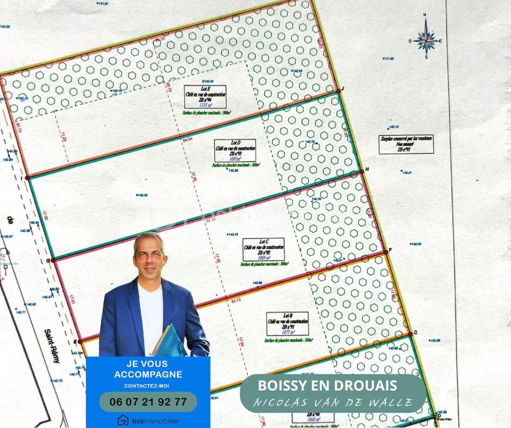 Vente Terrain BEAU TERRAIN CONSTRUCTIBLE Boissy en drouais