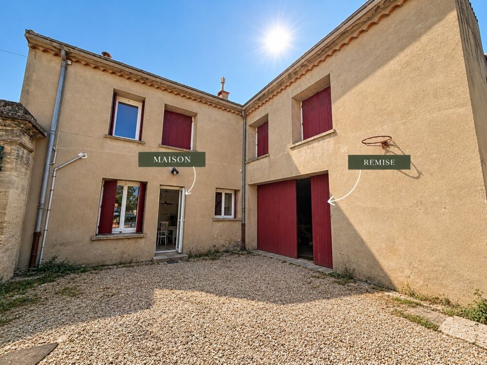 Vente Maison BOUJAN-SUR-LIBRON – REMISE VITICOLE 160 M² + MAISON ATTENANTE + COUR ET JARDIN Boujan sur libron