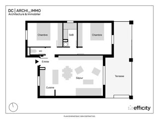  Appartement � vendre 3 pi�ces 74 m�