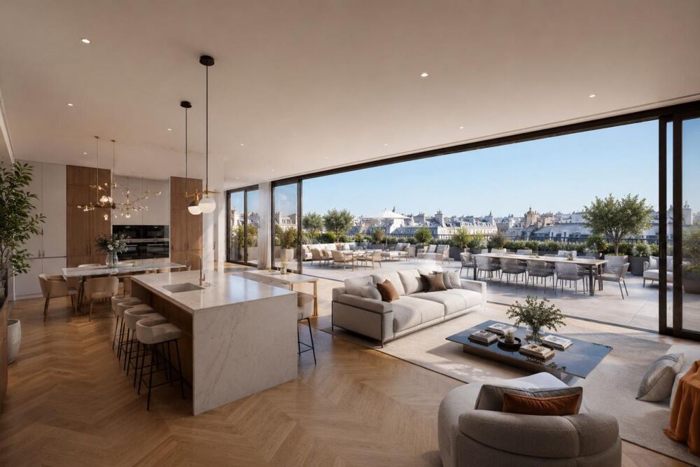 Vente Appartement RARE !  Duplex 5 pièces dernier étage, avec grande terrasse de 140 m2 -  Sud-Est - 2 parking - Proche transport Le plessis robinson