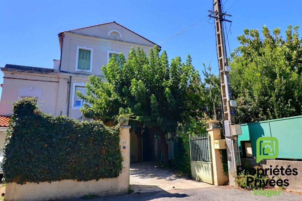 VIAGER OCCUPE - Maison de ville de caractère avec jardin et dépendances ? Alès