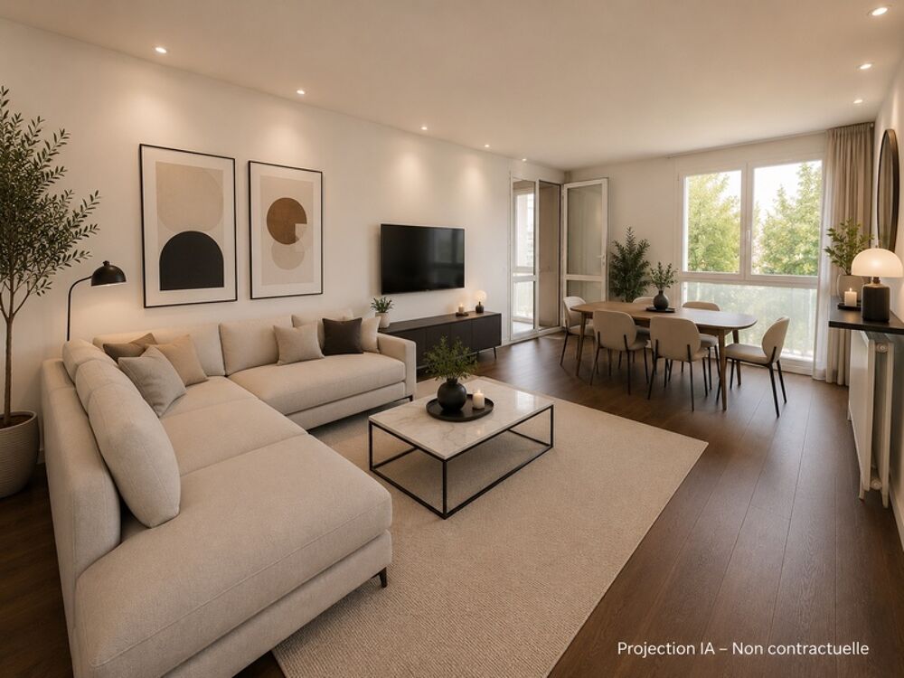 A vendre 5 pièces - Grand appartement familial de 96 m² avec 4 chambres et 2 loggias NOGENT SUR OISE (60)