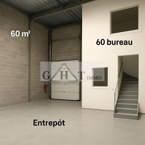Entrepôt 120 m² a louer Gretz Armainvilliers 1400 77220 Gretz armainvilliers