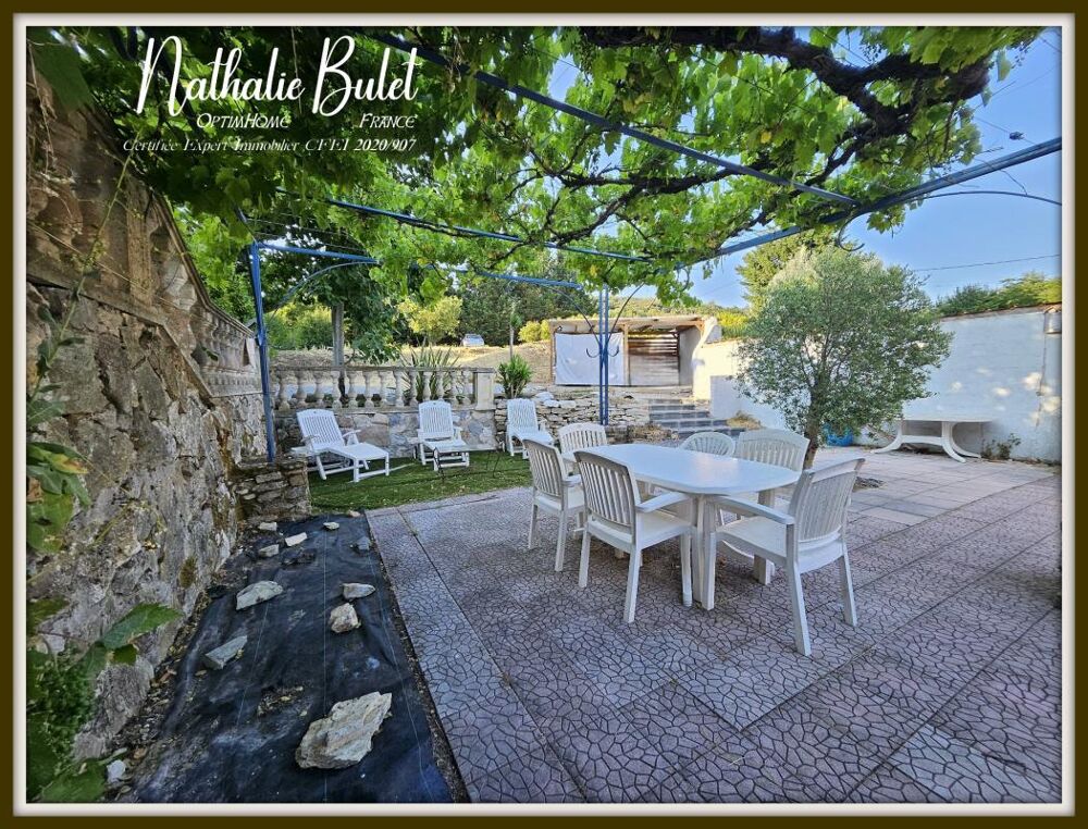 À 10 MINUTES DE SAINT-CHINIAN  MAISON DE CARACTÈRE DE 200 M² AVEC TERRAIN DE 2 400 M², TERRASSE ET FORT POTENTIEL