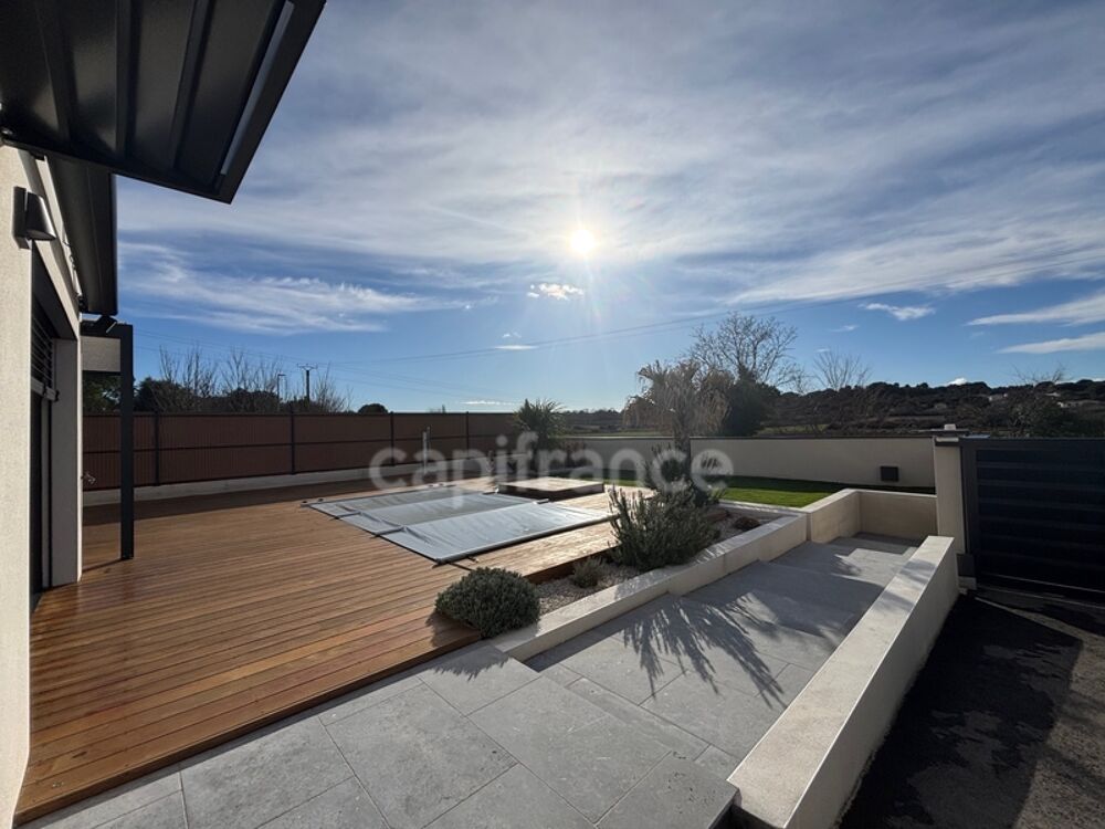 HERAULT (34), VENDUE MEUBLÉE, VILLA CONTEMPORAINE P4, PRESTATIONS HAUT DE GAMME, PISCINE, SECTEUR CALME
