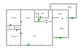  Maison à vendre 3 pièces 60 m²