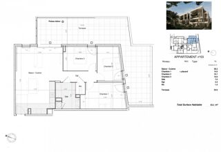  Appartement  vendre 4 pices 82 m