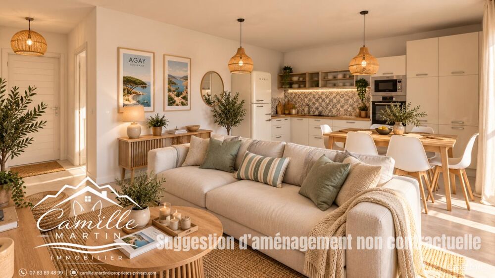 Appartement Le Dramont 2 pièce(s) 55.82 m2